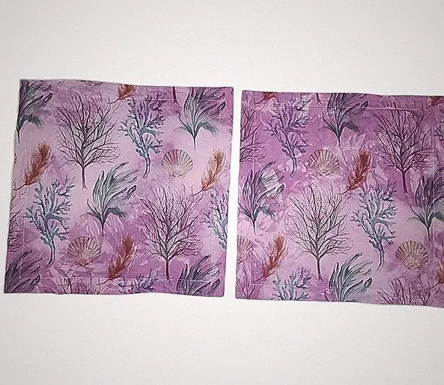 2/Pottery Barn DEL MAR Percale Coastal/Coral EURO SHAMS Custom Tie Dye PURPLE!!!