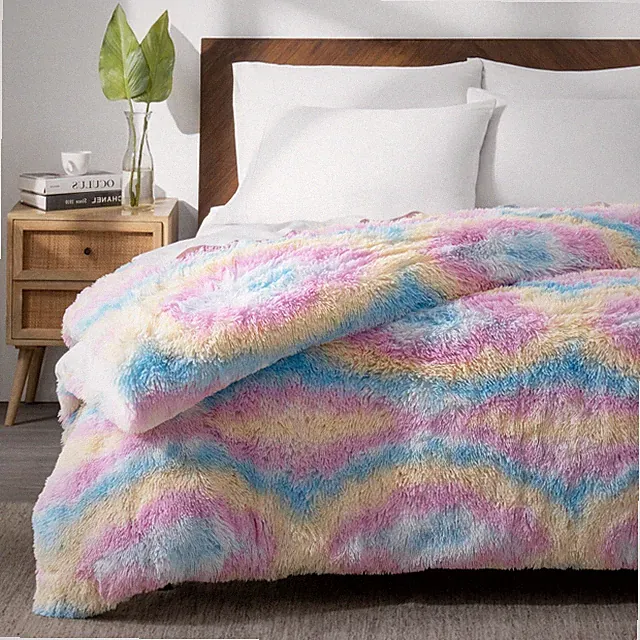 Bare Home Shaggy Fleece Duvet Cover - Plush Duvet Cover - Super Soft
