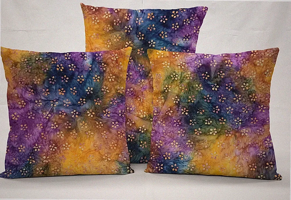 Batik Tie Dye Pillowcase / Pillow Cover (Many Sizes)
