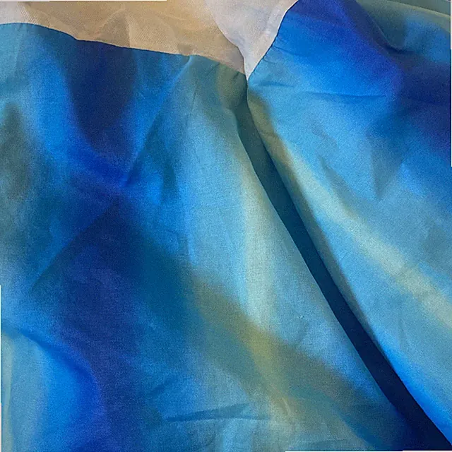 Dan River Double/Full Blue Tie-Dyed Bed Skirt /Lt.Yellow Queen Bed Skirt