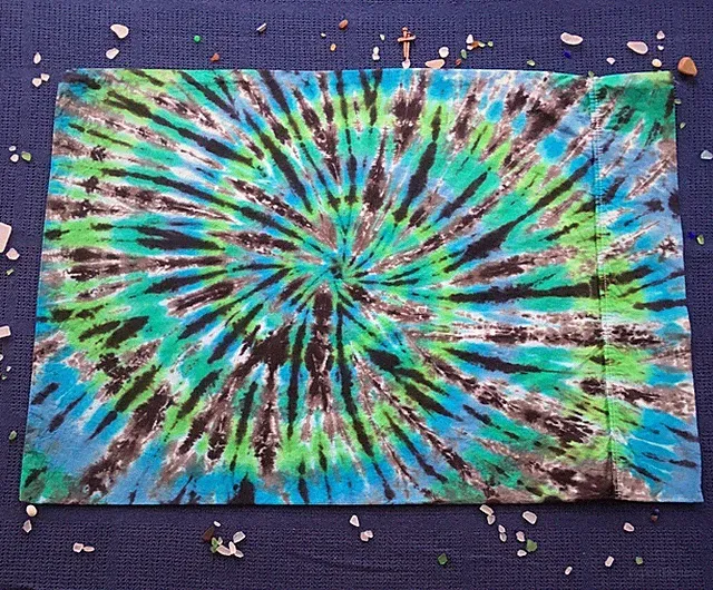Handmade Tie Dye Pillow Case