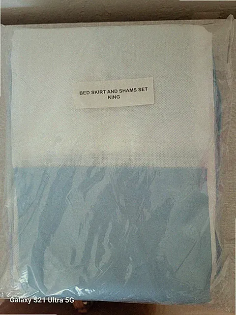 King Size Skirt & Sham Set - NEW, purple, Blue Tie Dye