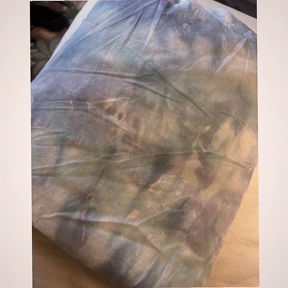 Pottery Barn teen blue purple tie-dye queen size duvet cover 100% cotton new!