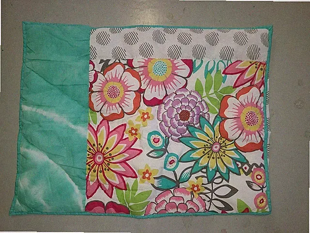 Pottery Barn Teen "Flowers Tie-Dye" Quilted Standard Sham