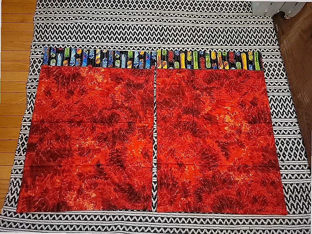 Set of 2 Handcrafted Standard Skate Board & Tie Dye Pillowcases