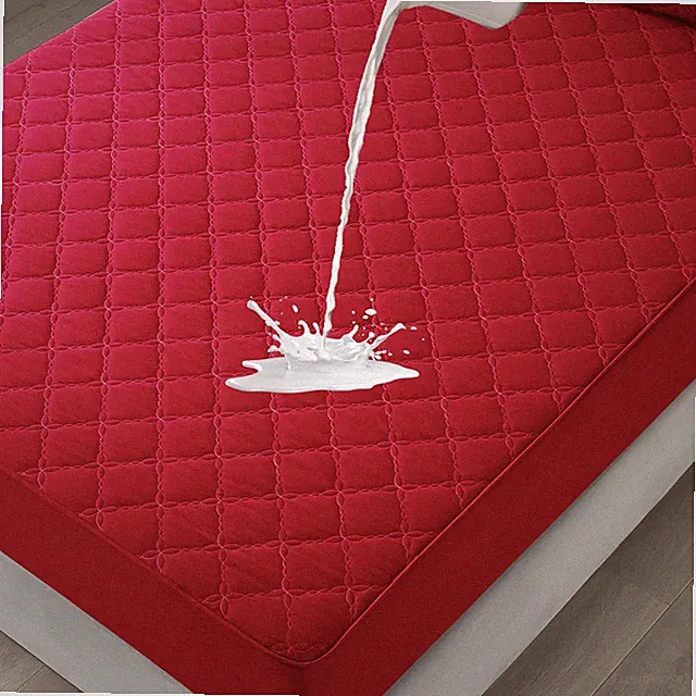 Waterproof Mattress Protector - King Size Mattress Pad Silent & Fitted Sheet...